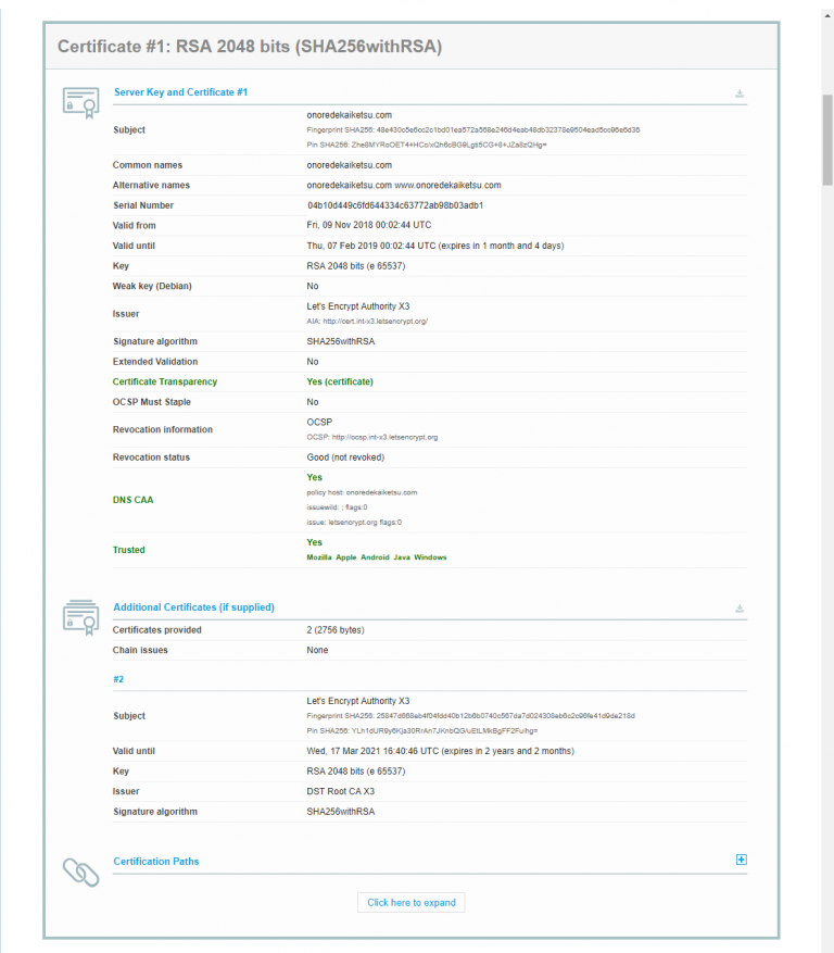 自分のサイトのSSLの安全性をチェックしよう(SSL Server Test) | 己で解決！泣かぬなら己で鳴こうホトトギス