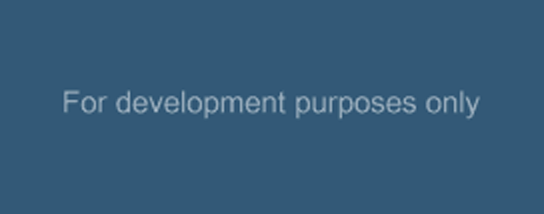 「For development purposes only」のエラー表示